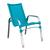 Cadeira Emily Em Alumínio E Fibra Sintética Trama Original Azul Turquia