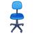Cadeira Ergonomica Secretária Para Escritório Sem Braço Azul