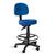 Cadeira Escritório Obeso Plus Size Giratória Relax Costura Azul