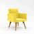 Cadeira Escritório Poltrona Decorativa  Balaqui Amarelo