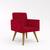 Cadeira Escritório Poltrona Decorativa  Balaqui Vermelho