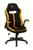 Cadeira Gamer Estofada Com Regulagem de Altura Anima Amarelo, Preto
