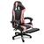 Cadeira Gamer Stillus Ergonômica Com Apoio Para Os Pés Preto e Rosa