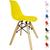 Cadeira Infantil Charles Eames Eiffel Kids Pés De Madeira Amarelo