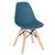 Cadeira infantil Eames Eiffel Junior cadeirinha kids Azul petróleo