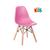 Cadeira infantil Eames Eiffel Junior cadeirinha kids Rosa