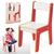 Cadeira Infantil Em Madeira MDF 3 Opções Cores Cadeirinha Para Mesinha Junges Crianças Até 40Kg Rosa ou Azul ou Vermelha Vermelho