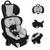 Cadeira Infantil Para Carro Cadeirinha Bebê 5 Pontos Gelo Preto e Gelo