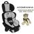Cadeira Infantil para Carro Versati Gelo De 9 a 36 Kg - Tutti Baby Preto e Gelo