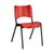 Cadeira Iso Fixa Empilhada em Polipropileno - Qualiflex Vermelho