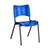 Cadeira Iso Fixa Empilhada em Polipropileno - Qualiflex Azul