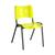 Cadeira Iso Fixa Empilhada em Polipropileno - Qualiflex Amarelo Cintrino