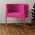 Cadeira Luna para Clínica Estética Base de Metal Bronze Veludo Escolha sua cor - WeD Decor Pink
