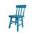 Cadeira Madeira Infantil Alf Azul