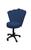 Cadeira mocho para estética de luxo Opala - IN-9 Decor Veludo Azul Marinho