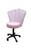 Cadeira mocho para estética de luxo Opala - IN-9 Decor Veludo Rosê