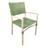 Cadeira Navagio Alumínio Corda Náutica C/ Braço Gourmet Área Externa Alumíno Verde Musgo/ Corda Náutica Preto
