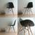 Cadeira para Cozinha Eames Wood Eiffel  Preta