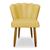 Cadeira para Mesa de Jantar Modelo Flor Veludo Amarelo