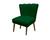Cadeira Pétala Flor Para Sala de estar Penteadeira Verde