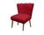 Cadeira Pétala Flor Para Sala de estar Penteadeira Vermelho