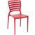 Cadeira Plástica com Encosto Vazado Horizontal Sofia - Tramontina Vermelho 92237/040
