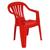 Cadeira plástica poltrona Mor Vermelha Vermelho