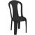 Cadeira plástica sem braço bistrô - Pratagy - Solplast Preto