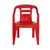 Cadeira Poltrona Apoio de Braço Flow Colorida Mor  Vermelho