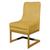 Cadeira Poltrona para Sala de Jantar Valentina Suede Base Dourada - Estopar Suede Amarelo