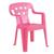 Cadeira Poltrona Plástica Infantil Tarefas Brincadeiras MOR Rosa