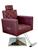 Cadeira Poltrona Reclinável Confort De Cabeleireiro Base quadrada Vinho Acetinado