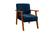 Cadeira Poltrona Verona  Quarto Feminino Clínica Recepção Luxo  azul