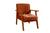 Cadeira Poltrona Verona  Quarto Feminino Clínica Recepção Luxo  laranja
