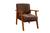 Cadeira Poltrona Verona  Quarto Feminino Clínica Recepção Luxo  marrom