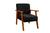 Cadeira Poltrona Verona  Quarto Feminino Clínica Recepção Luxo  preta