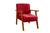 Cadeira Poltrona Verona  Quarto Feminino Clínica Recepção Luxo  vermelho