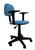 Cadeira Secretária Giratória Polo com Braço Regulável Azul Claro