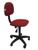 Cadeira Secretaria Giratoria Polo Vermelho/Preto