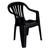 Cadeira Tipo Poltrona Em Plástico Preta 15151104 MOR Preto