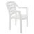 Cadeira Tramontina Miami com Encosto Horizontal em Polipropileno Branco Branco