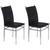 Cadeiras Kit 2 Cadeiras Tokio Cromado/preto - Art Panta Preto