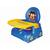 Cadeirinha Alimentação Portátil Cadeira Papa Bebê Menino Azul Azul e Amarelo