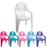 Cadeirinha Cadeira Infantil Adicional Para Mesa Mesinha Branco