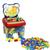 Cadeirinha Com Blocos De Montar Infantil 256 Peças Educativo Cadeira Didática Brinquedos GGB Dino, Vermelho