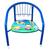 Cadeirinha Infantil de Ferro Colorida com Desenho no Assento Azul escuro
