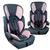 Cadeirinha Para Carro Veicular Auto Assento Elevação Infantil 36 kg Styll Baby Até 10 anos GRAFITE C/ ROSA