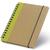 Caderneta de Anotações Ecológica 10x14cm 60 Folhas Sem Pauta Verde Claro