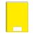 Caderno Brochura Grande 48 Folhas  Amarelo