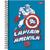 Caderno Colegial Marvel Comics 80 Folhas Foroni Azul